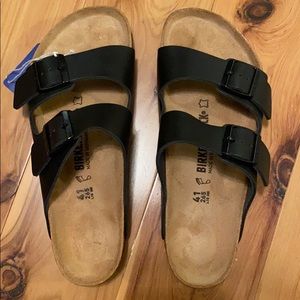Birkenstock Arizona Black Leather Size 8.5